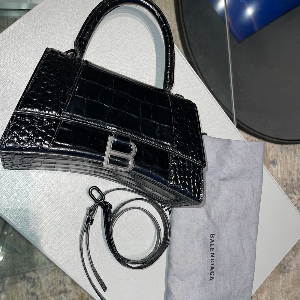 BALENCIAGA HOURGLASS SMALL TOP HANDLE BAG